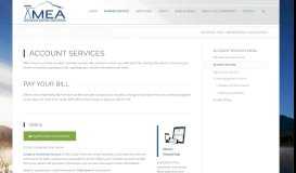
							         Account Services – Matanuska Electric Association, Inc.								  
							    