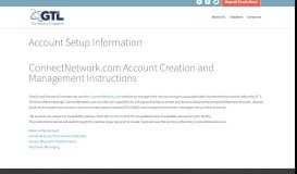 
							         Account Setup Information | GTL								  
							    