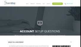 
							         Account Setup | PropertyBoss - PropertyBoss Solutions								  
							    
