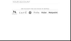 
							         Account Sign In | GE Appliances								  
							    