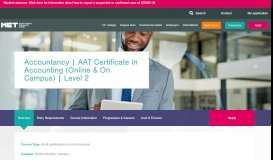 
							         Accountancy | AAT Certificate in Accounting | Level 2								  
							    