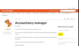 
							         Accountancy manager | AccountingWEB								  
							    