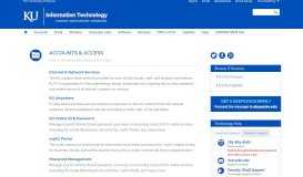 
							         Accounts & Access | Information Technology								  
							    