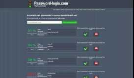 
							         Accounts and passwords to access revolutiontt.net								  
							    
