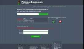 
							         Accounts and passwords to access sportsebooks.eu								  
							    