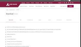 
							         Accounts - Download Axis Bank Account Opening Forms Online								  
							    