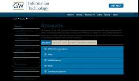 
							         Accounts | GW Information Technology | The George Washington ...								  
							    