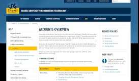 
							         Accounts | Information Technology | Drexel University								  
							    