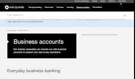 
							         Accounts & Payments | Business Banking | Macquarie								  
							    