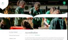 
							         Accreditation | About Us | St. Julian's School								  
							    