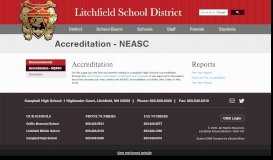 
							         Accreditation - NEASC - Litchfield School District								  
							    