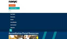 
							         Accreditation Portal Resources | NAEYC								  
							    