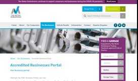 
							         Accredited Businesses Portal - The Motor Ombudsman								  
							    
