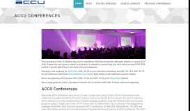 
							         ACCU Conferences | ACCU Conference								  
							    
