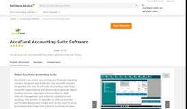 
							         AccuFund Accounting Suite Software - 2019 Reviews, Pricing & Demo								  
							    