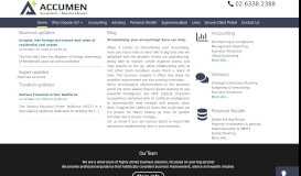 
							         Accumen Accountants and Business Advisors								  
							    