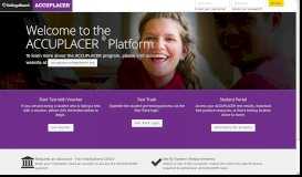 
							         ACCUPLACER Platform for Institutions – The College Board								  
							    