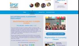
							         ACE Afterschool Classroom Enrichment - IPSF Academy								  
							    