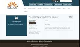 
							         Ace Hardware | Hardware - Roosevelt County Chamber of Commerce ...								  
							    