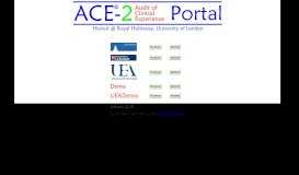 
							         ACE Portal								  
							    