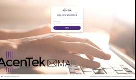 
							         AcenTek Webmail								  
							    