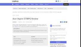 
							         Acer Aspire 5738PG - Laptop Mag								  
							    