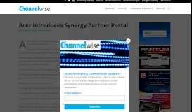 
							         Acer introduces Synergy Partner Portal - ChannelwiseChannelwise								  
							    