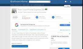 
							         Acer TouchPortal Express 2.0 Download (Free ...								  
							    