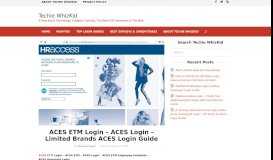 
							         ACES ETM Login - ACES Login - Limited Brands ACES Login Guide								  
							    