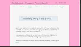 
							         Acess Patient Portal - Northwest Women's Consultants								  
							    