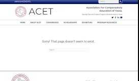 
							         ACET admin - acetx.org								  
							    