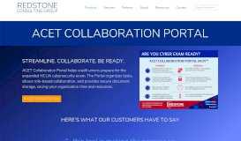 
							         ACET Collaboration Portal - Redstone Consulting Group								  
							    