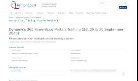 
							         ACG Portal - Course Feedback · Ashton Court Group Limited								  
							    