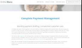 
							         ACH Draft and Credit Card Payment Options - OrthoBanc								  
							    