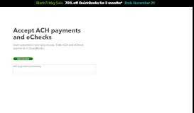 
							         ACH Payments Processing | Accept ACH Bank Transfers in QuickBooks								  
							    
