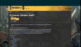 
							         Acherus (Order Hall) | WoWWiki | FANDOM powered by Wikia								  
							    