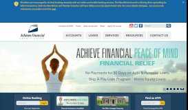 
							         Achieve Financial Credit Union - Home								  
							    