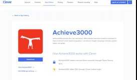 
							         Achieve3000 - Clever application gallery | Clever								  
							    