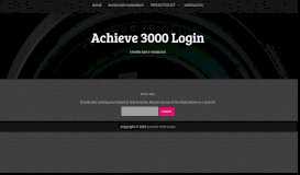 
							         Achieve3000 Login at www.achieve3000.com login portal								  
							    