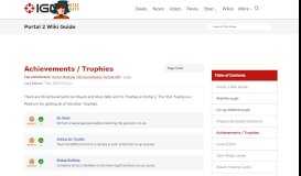 
							         Achievements / Trophies - Portal 2 Wiki Guide - IGN								  
							    