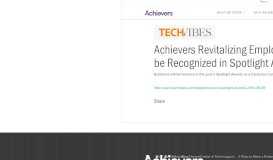 
							         Achievers Revitalizing Employee Engagement, to be ...								  
							    