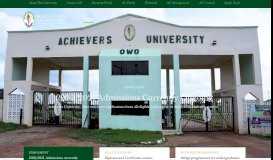 
							         Achievers University								  
							    