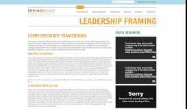 
							         Achieving Outcomes - Springboard Leadership & Management Portal								  
							    