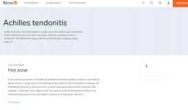 
							         Achilles tendonitis - Glossary | Laboratory, radiology, sleep and ... - Biron								  
							    