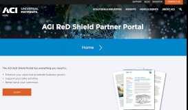 
							         ACI ReD Shield Partner Portal - ACI Worldwide								  
							    