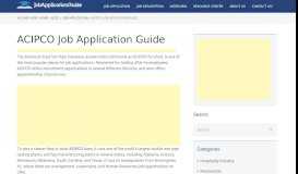 
							         ACIPCO Job Application Guide - Job Applications								  
							    
