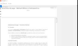 
							         Aclaraciones de pago - Walmart México y Centroamérica								  
							    