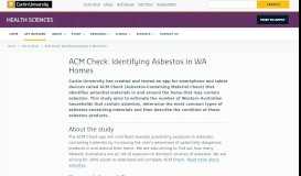 
							         ACM Check: Identifying Asbestos in WA Homes - Health Sciences ...								  
							    