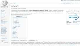 
							         ACM-W - Wikipedia								  
							    