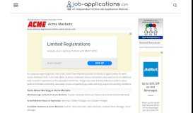 
							         Acme Application, Jobs & Careers Online - Job-Applications.com								  
							    